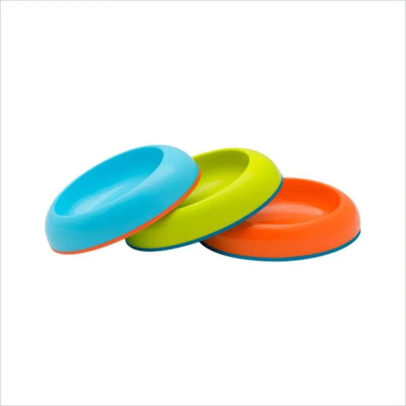 Boon 3 Pack Nonskid Bowls for Boys(Orange/Blue/Green)