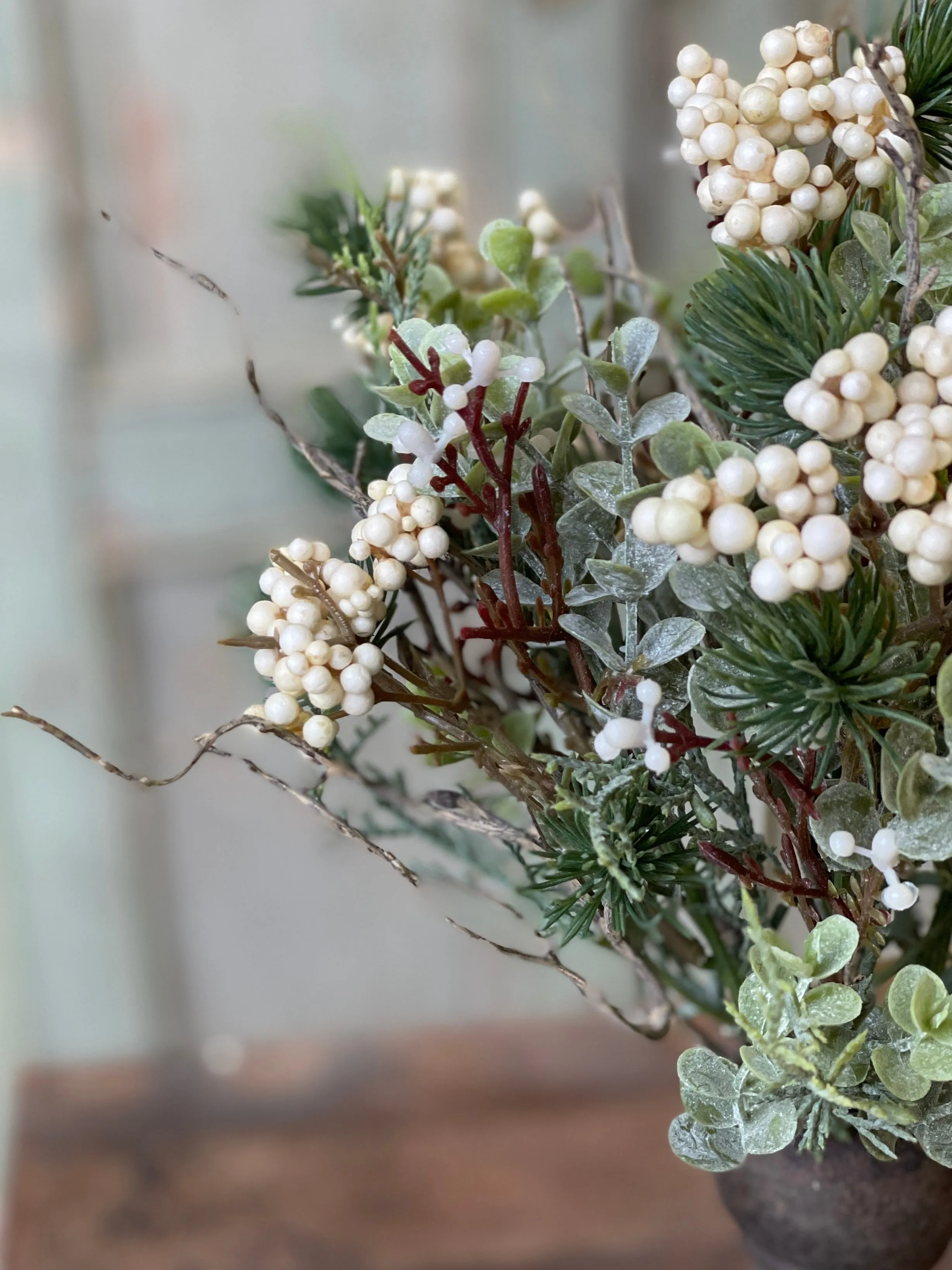Briar Berry Fir Bush | 11" | Cream | NEW CLOSEOUT!  From $0.75 *