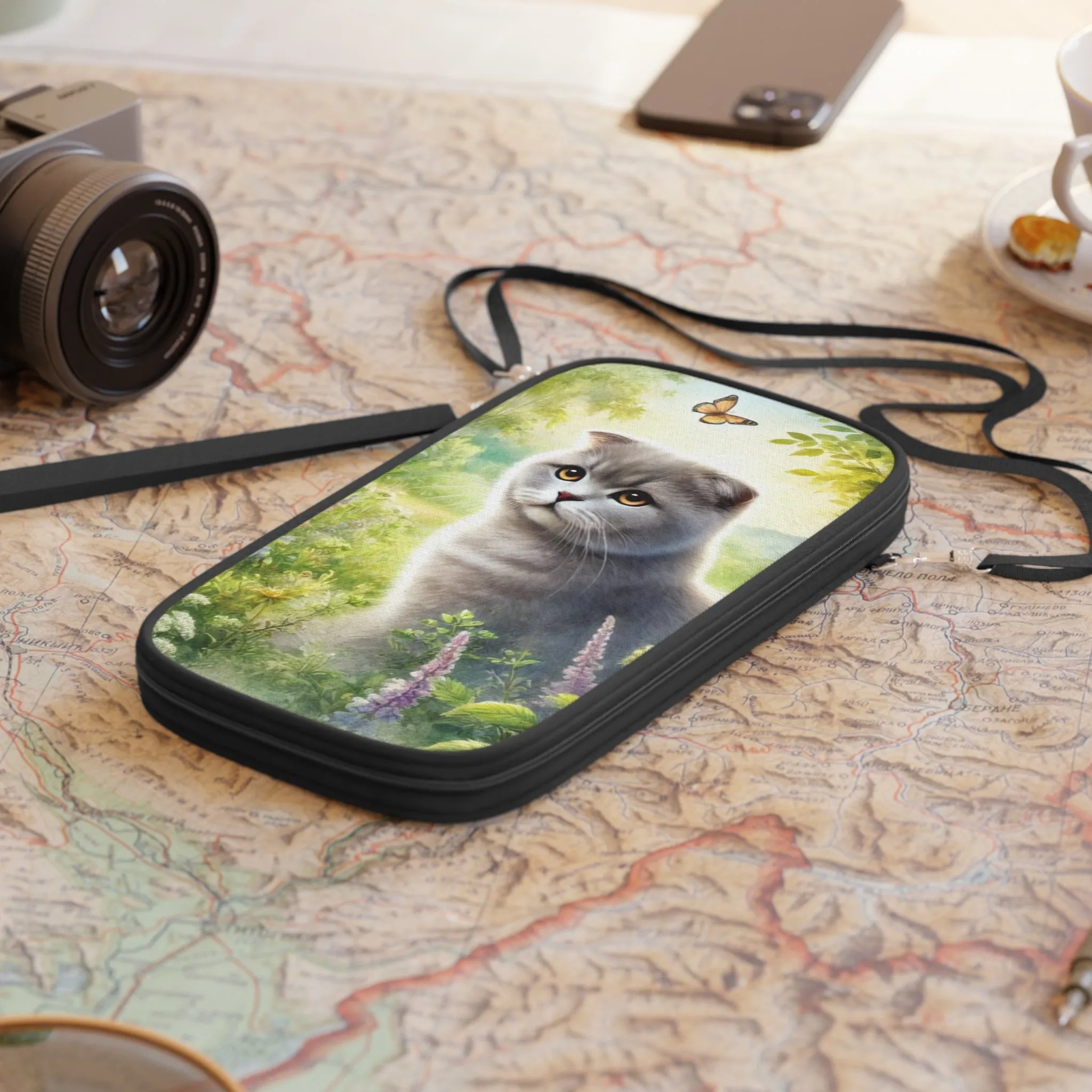 British Fold - Cat Lover - Passport Wallet - Travel Gift