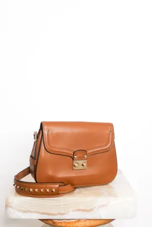 Brown rockstud crossbody RRP £2k- Final Sale