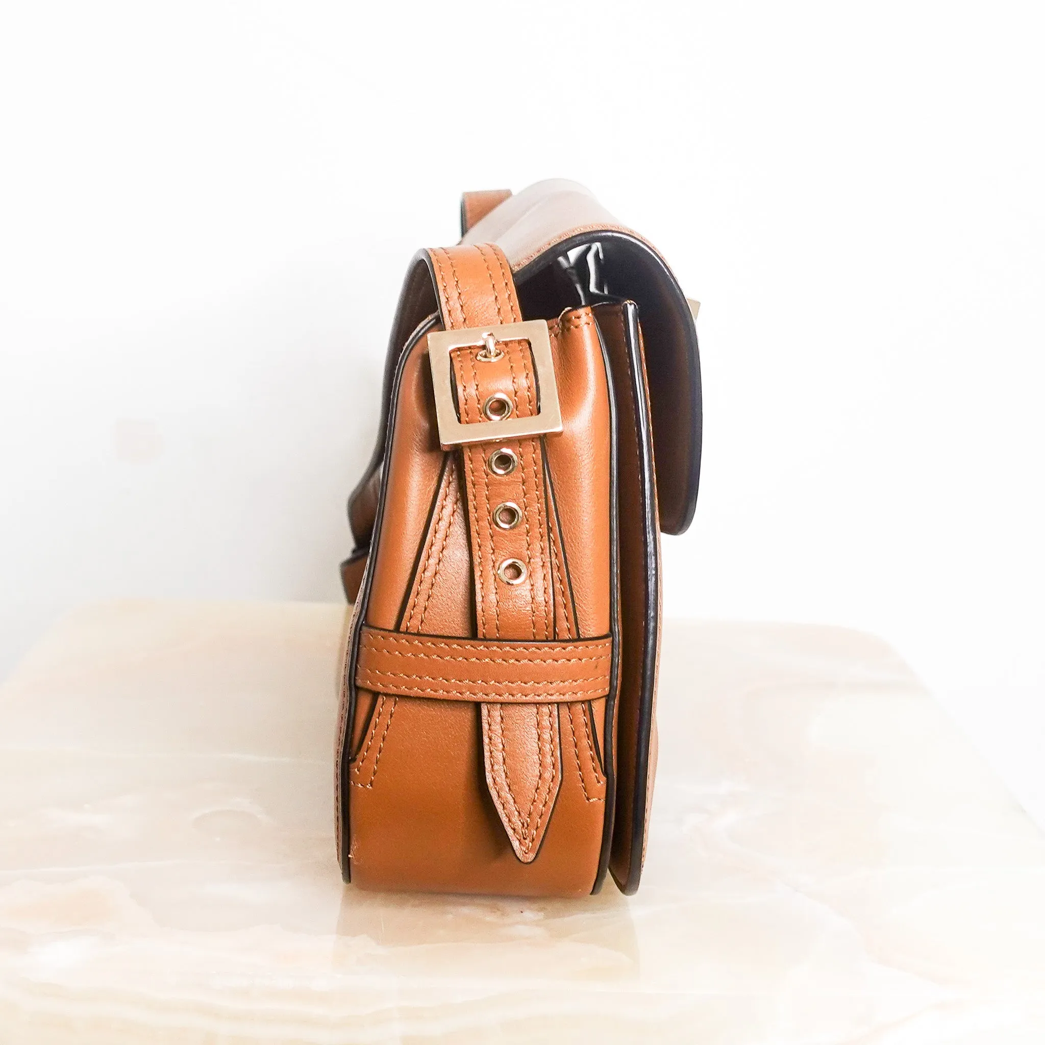Brown rockstud crossbody RRP £2k- Final Sale