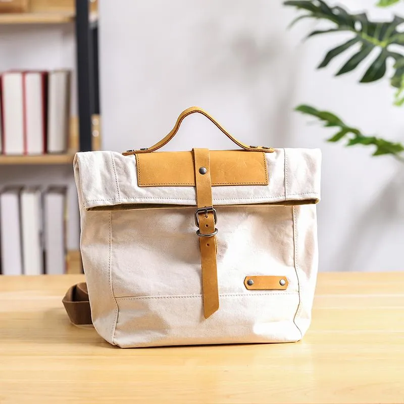 Canvas Mens Womens Small 13'' Side Bag Courier Bag Messenger Bag for Men