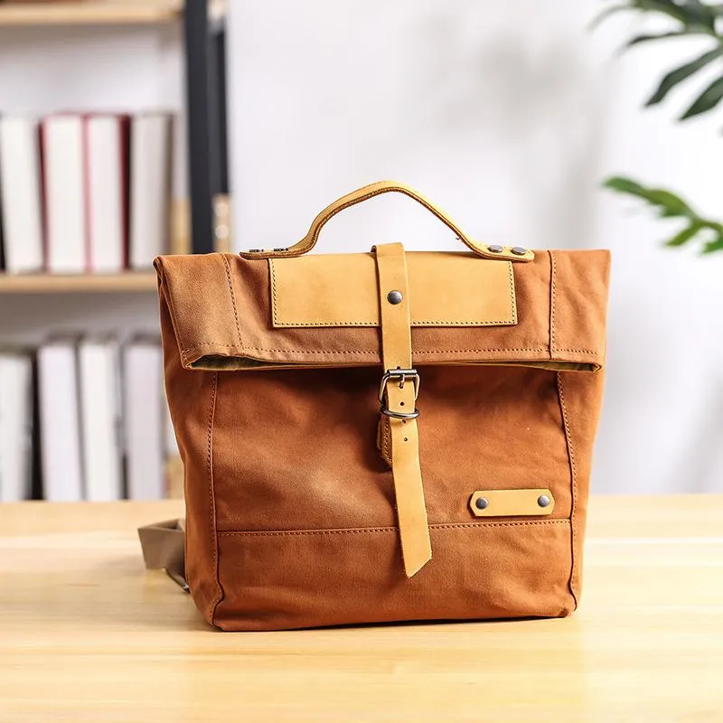 Canvas Mens Womens Small 13'' Side Bag Courier Bag Messenger Bag for Men
