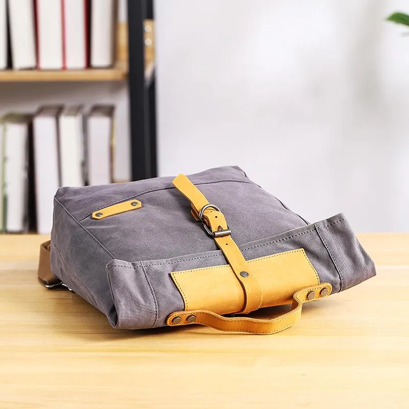 Canvas Mens Womens Small 13'' Side Bag Courier Bag Messenger Bag for Men