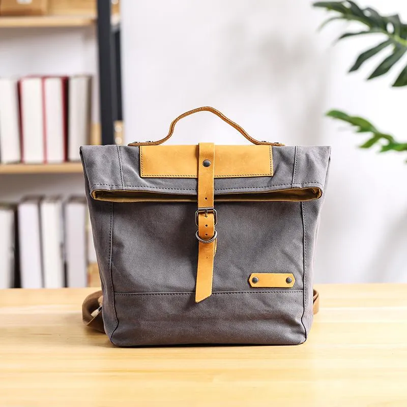 Canvas Mens Womens Small 13'' Side Bag Courier Bag Messenger Bag for Men