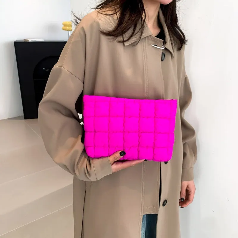 Carryall Quilted Cosmetic Pouch