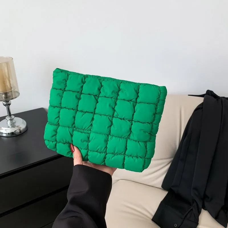 Carryall Quilted Cosmetic Pouch