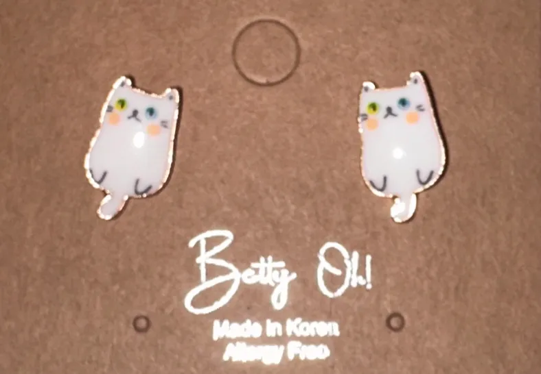 Cat Stud Earrings