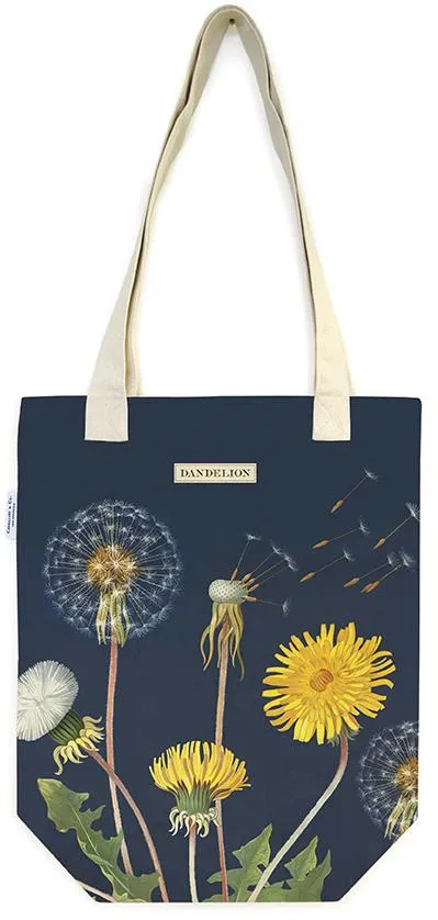 Cavallini - 100% Natural Cotton Vintage Tote Bag - 33x40.5cms - Dandelions