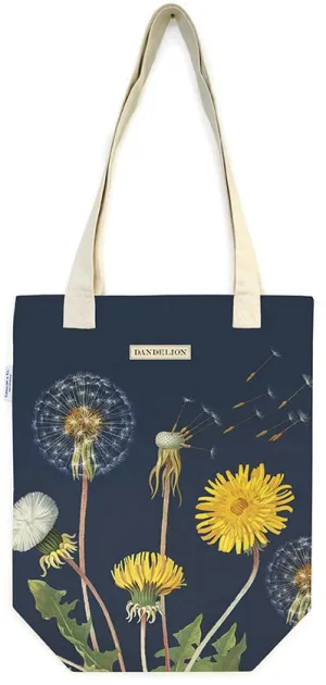 Cavallini - 100% Natural Cotton Vintage Tote Bag - 33x40.5cms - Dandelions