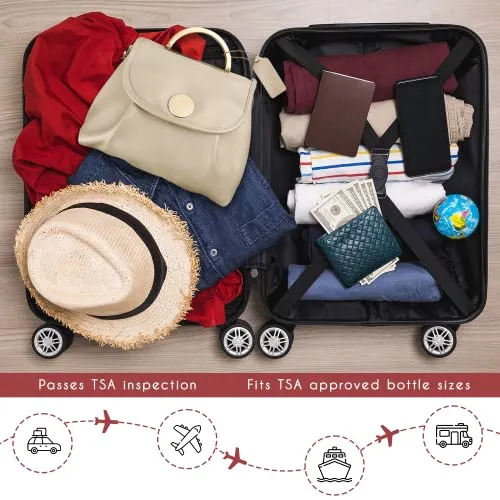 Chandelli Travel Toiletry Bag for Women for Travel Size Toiletries, Perfect Gifts for Mom, Coolest Gifts for Women Who Have Everything, Great Hanging Makeup & Cosmetic Bag Too (Cream, Medium)
