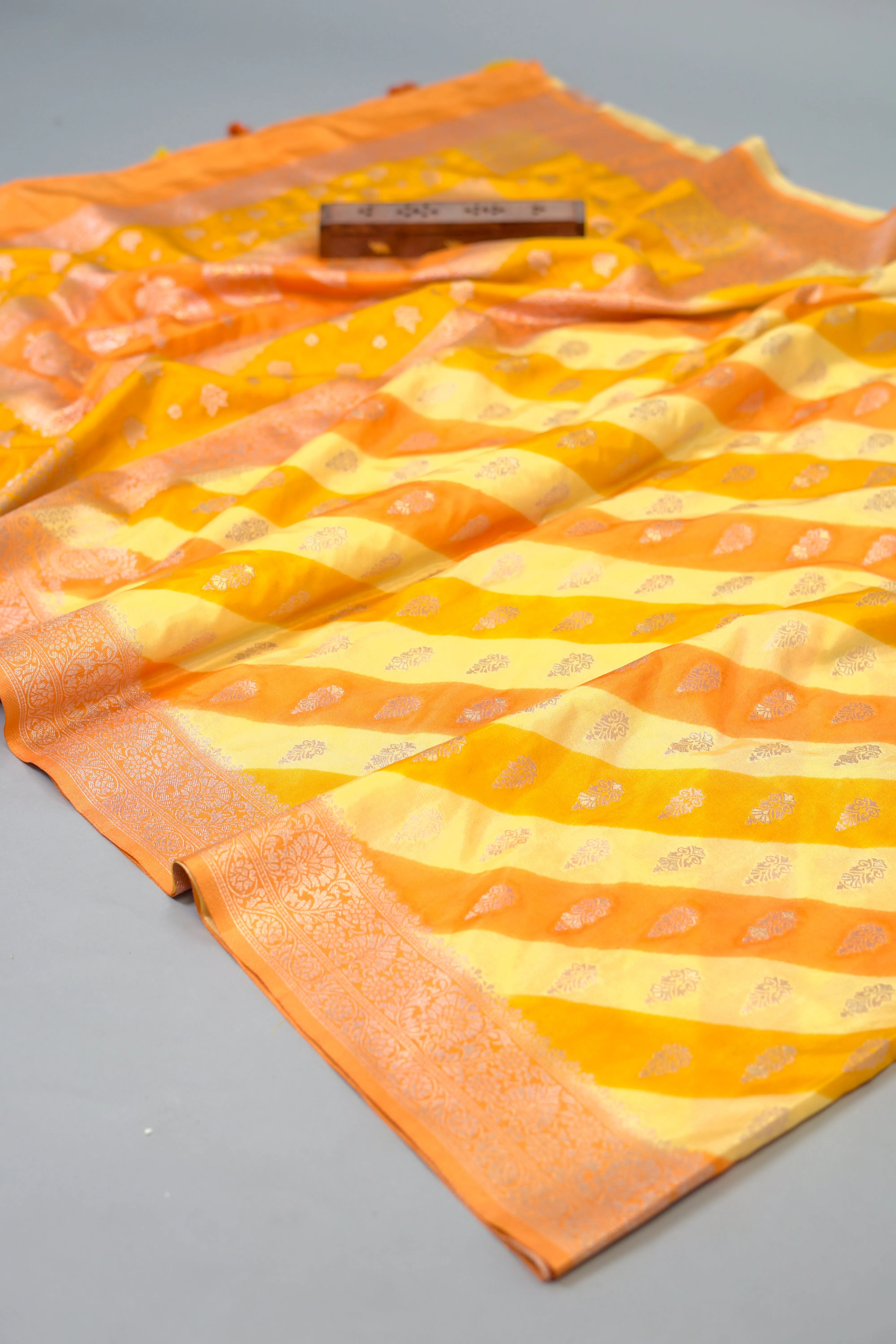 Chanderi Silk Saree Yellow