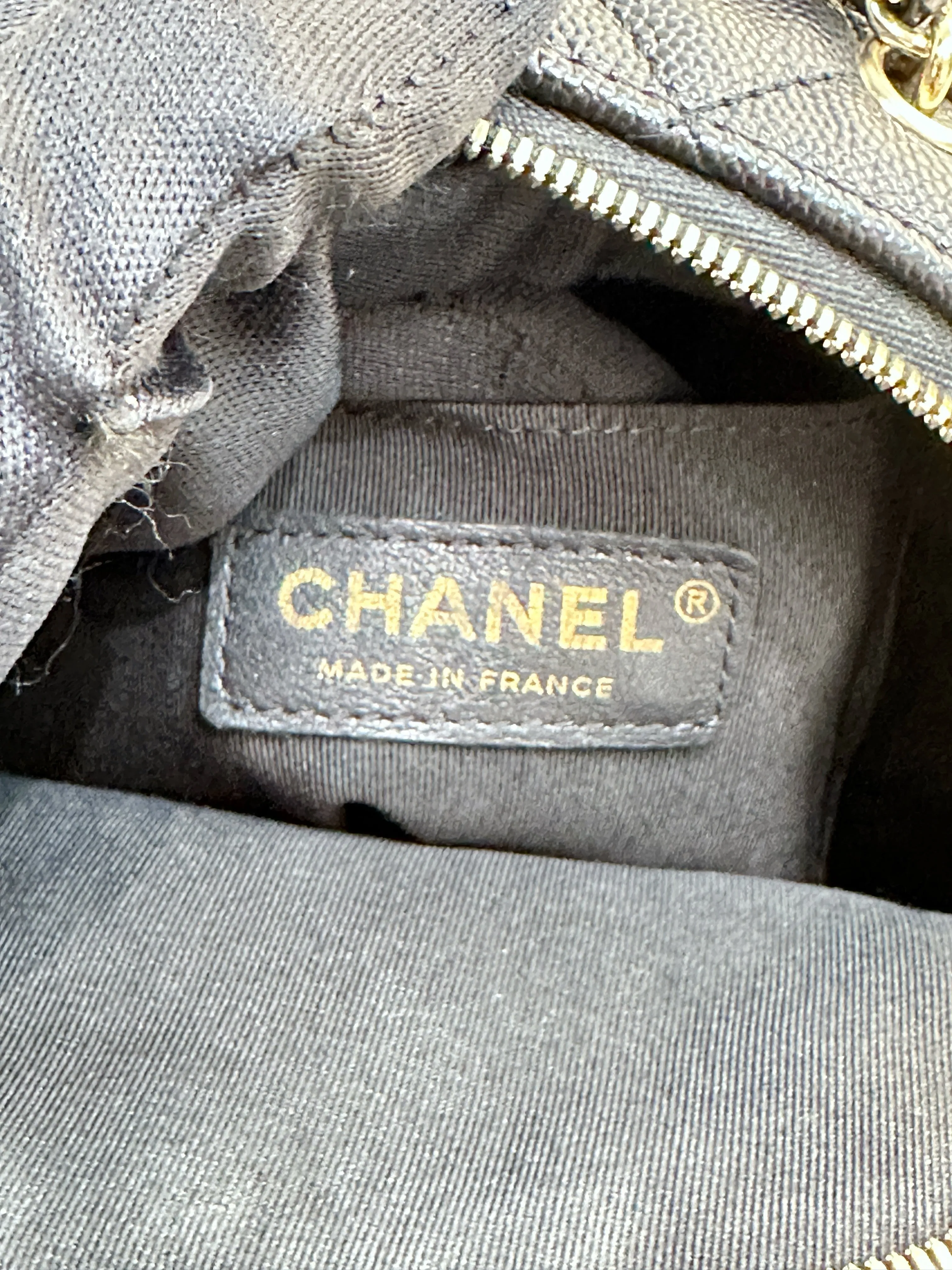 CHANEL Caviar Quilted Small CC Day Backpack Black