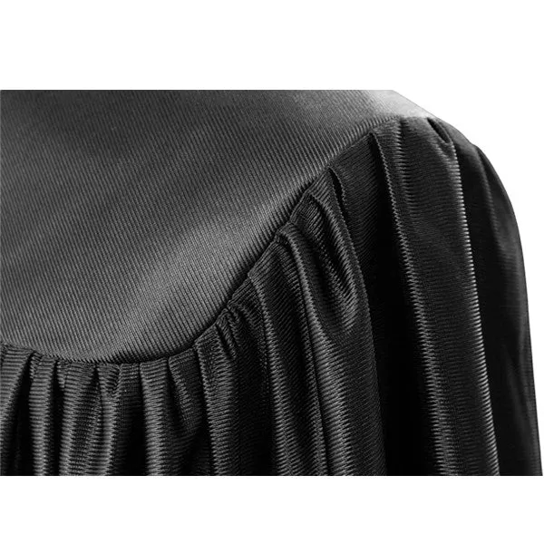 Child Shiny Black Cap & Gown - Preschool & Kindergarten
