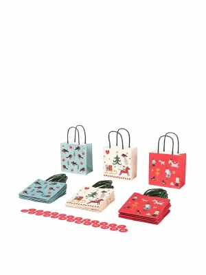 Christmas pattern mixed gift bags