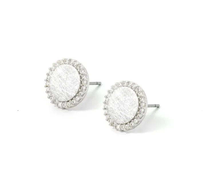 Circle Pave Stud