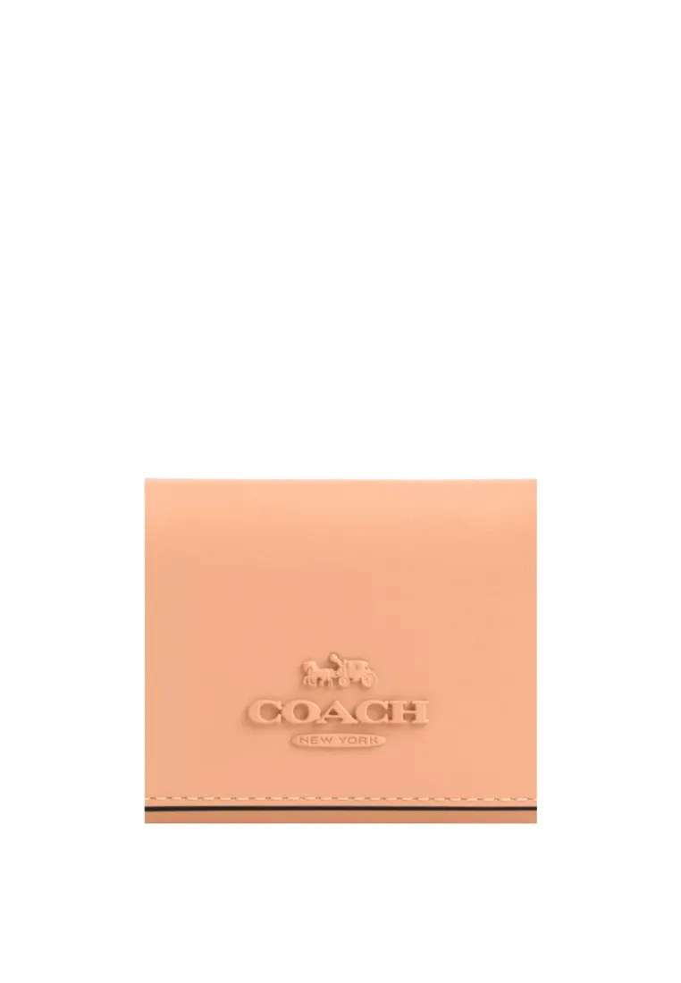 Coach Micro Wallet Trifold In Faded Blush CP260