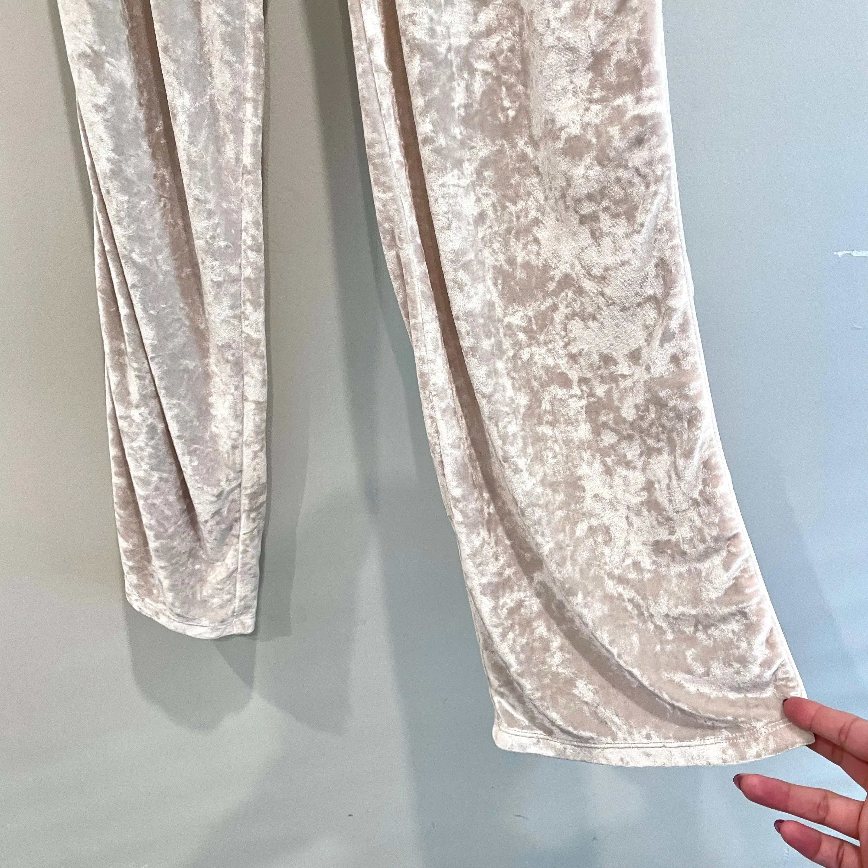 Crushed Velvet Pajama Set