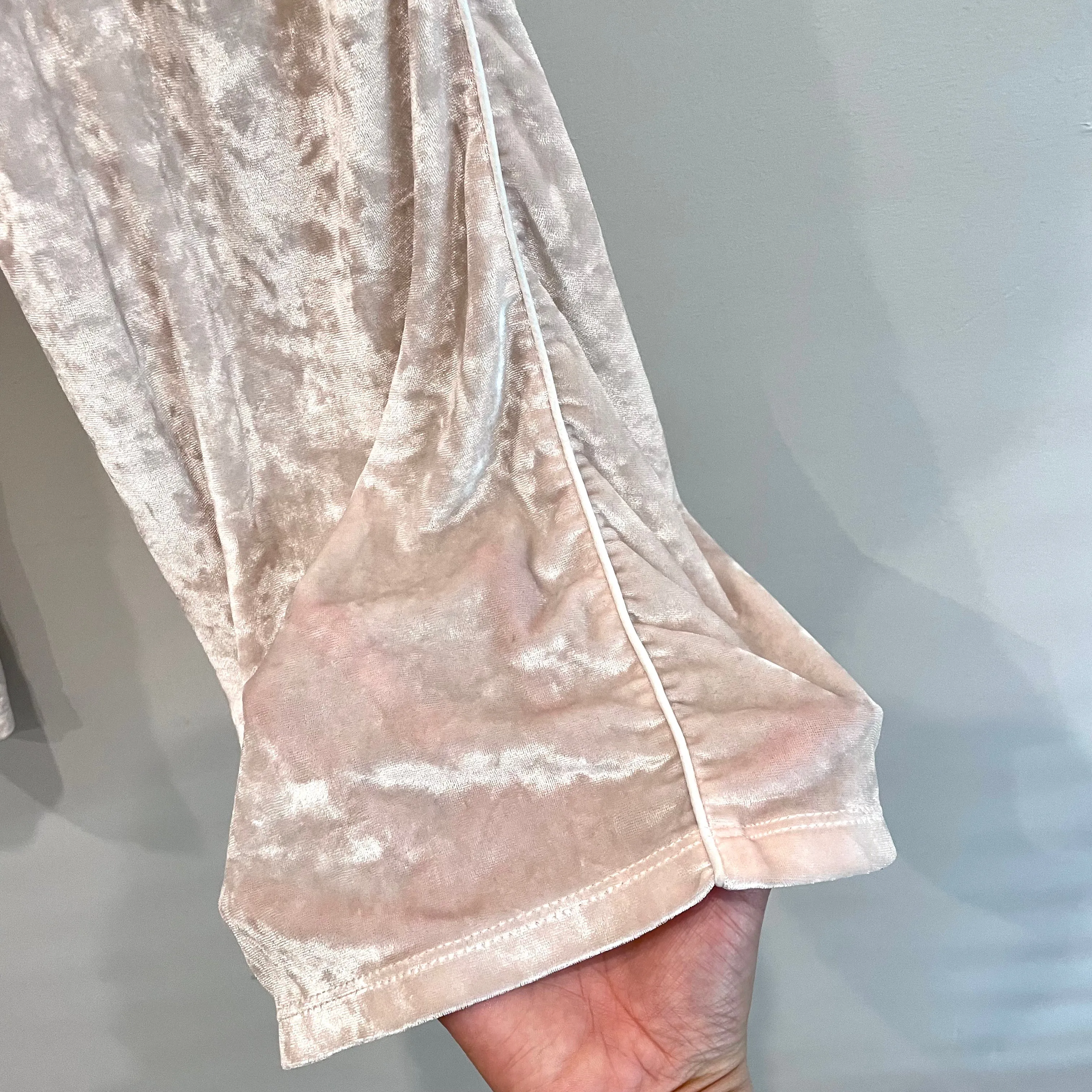 Crushed Velvet Pajama Set