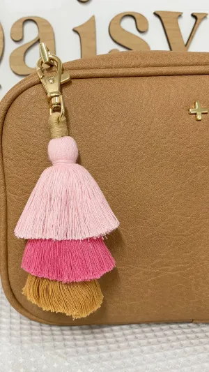 Daisy Lane Tassel Keyring - Ivy