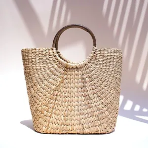 Dara Natural Fiber Basket Bag
