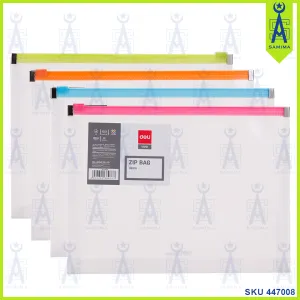 DELI E38976 TRANSPARENT ZIPLOCK BAG A5