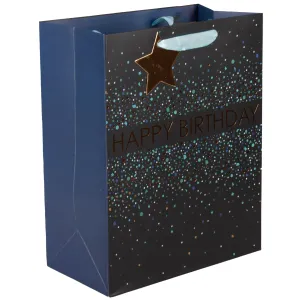 Design By Violet Blue Confetti Large Birthday Gift Bag