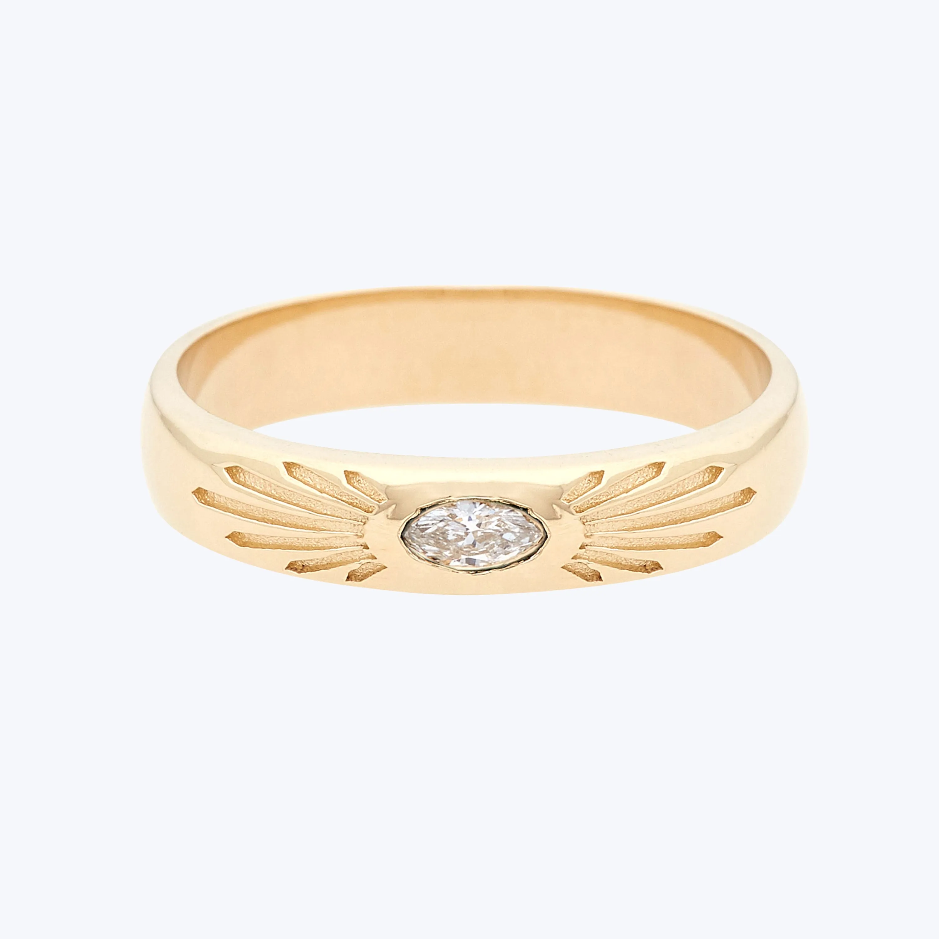 Diamond Radiant Marquise Band