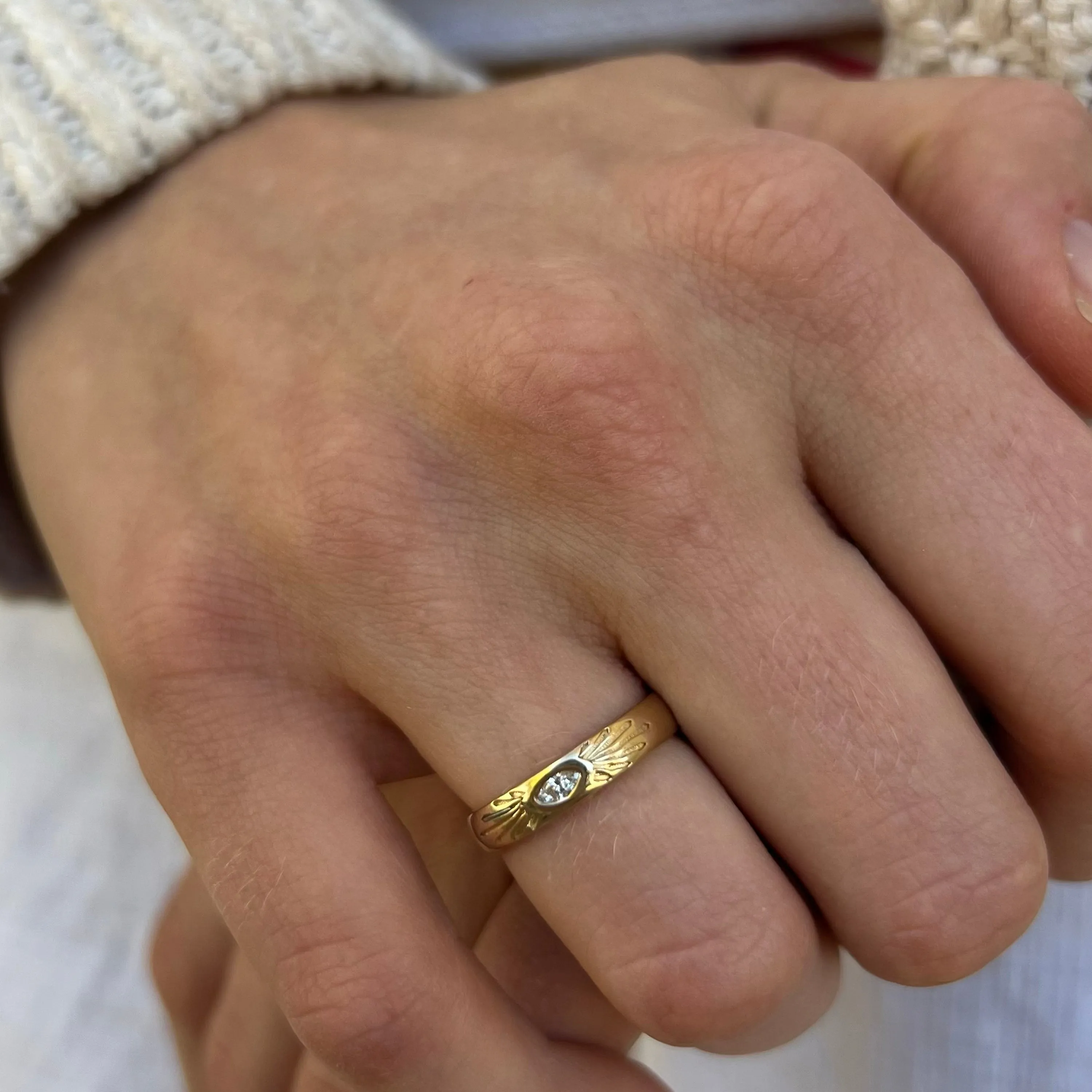 Diamond Radiant Marquise Band