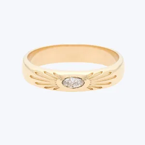 Diamond Radiant Marquise Band