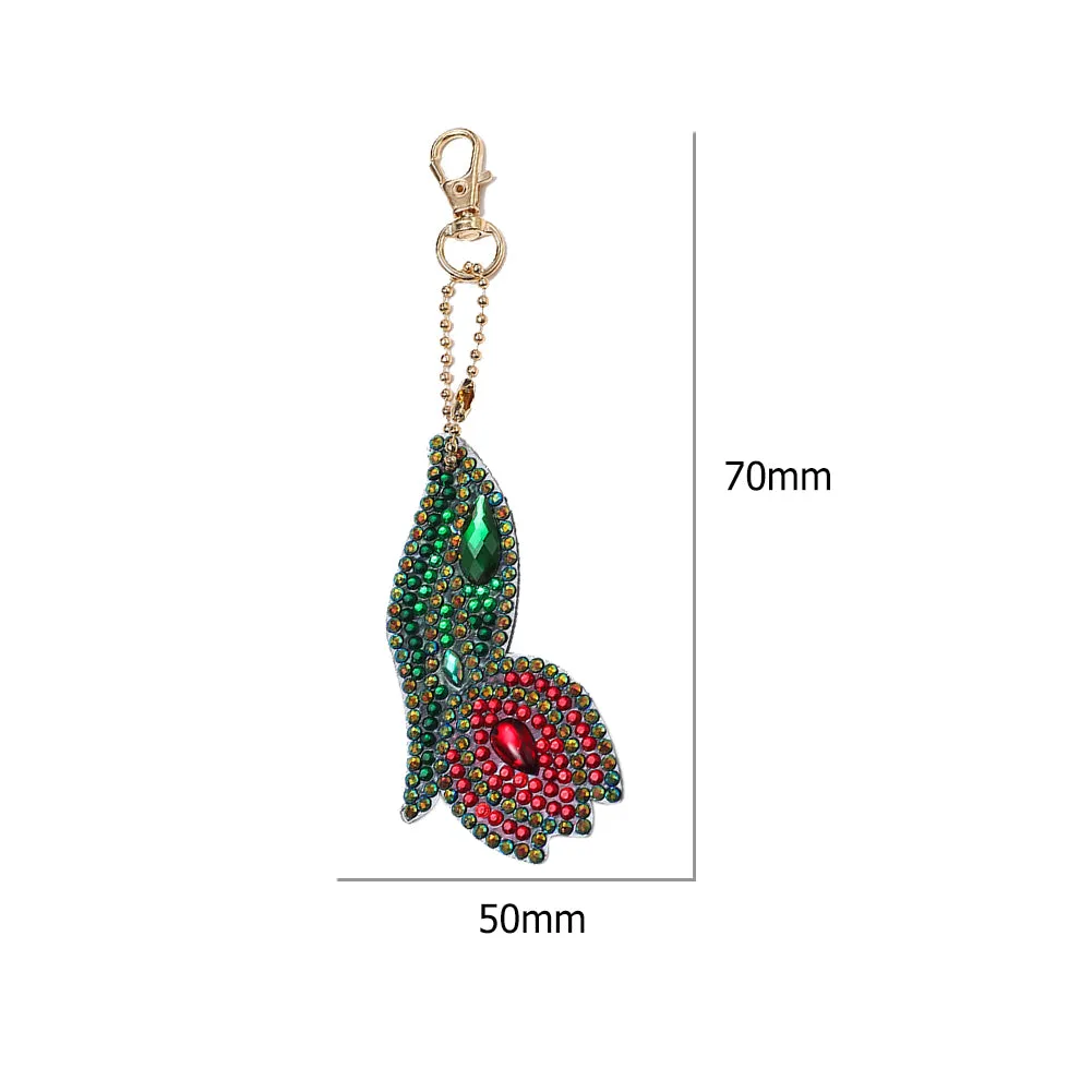 DIY Diamond Painting Keychain Pendant Full Special Shaped Drill Key Rings