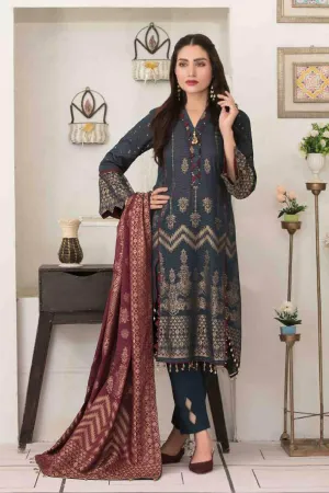 Ezlyn by Tawakkal Unstitched 3 Piece Broshia Lawn Collection'2022-EZ-2134