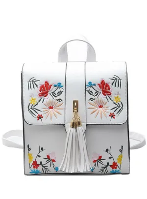 Fashion Embroidery Girl Backpacks Cute School Bags