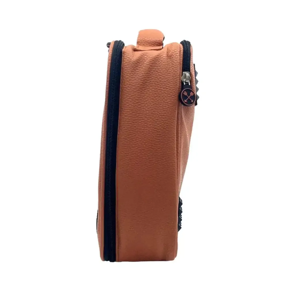 Faux Leather Insulated Lunch Bag