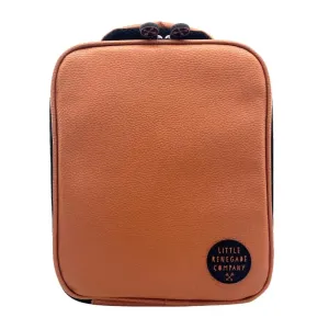 Faux Leather Insulated Lunch Bag