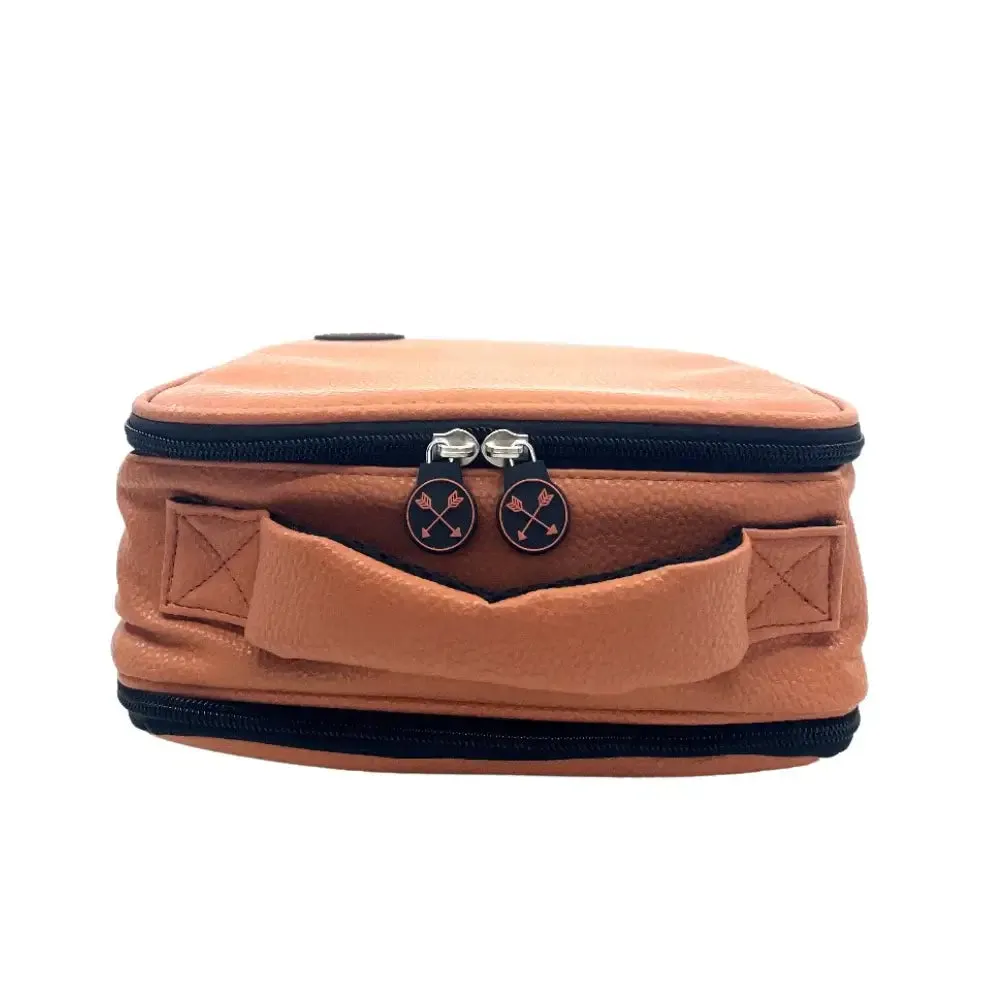 Faux Leather Insulated Lunch Bag