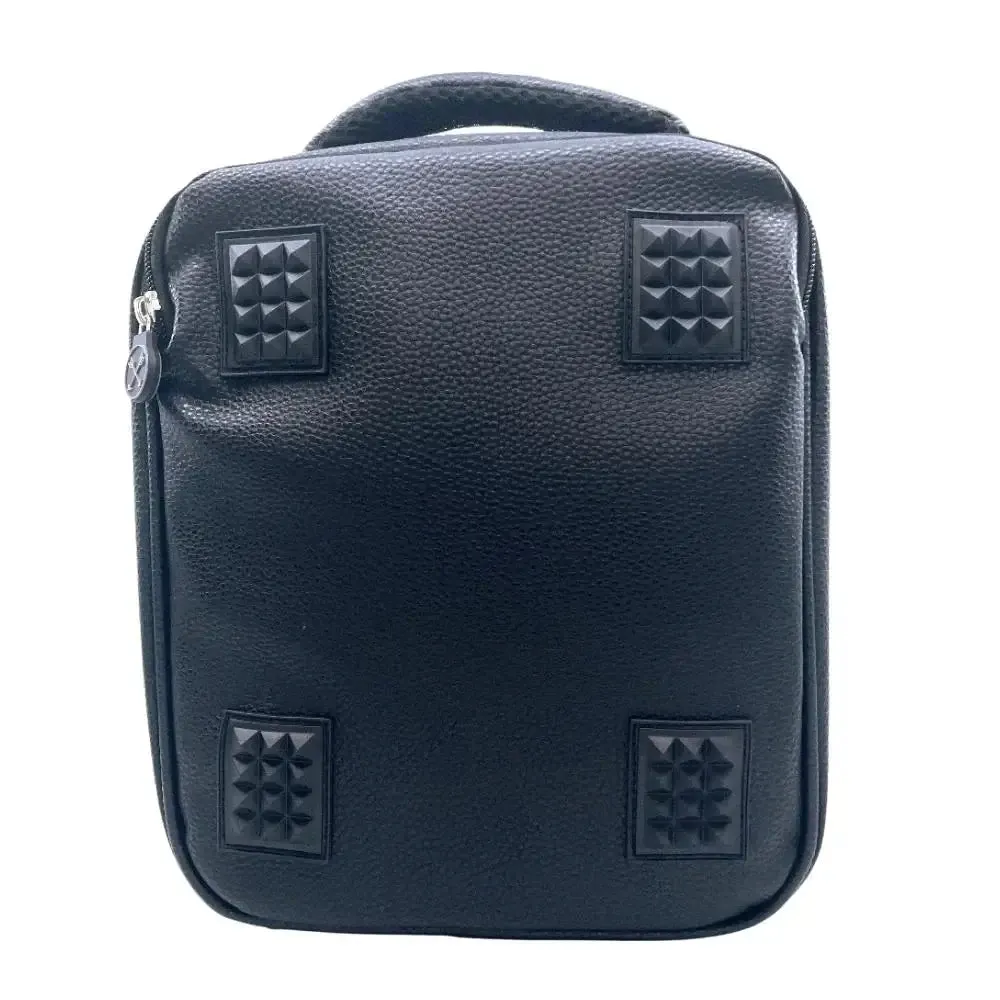 Faux Leather Insulated Lunch Bag