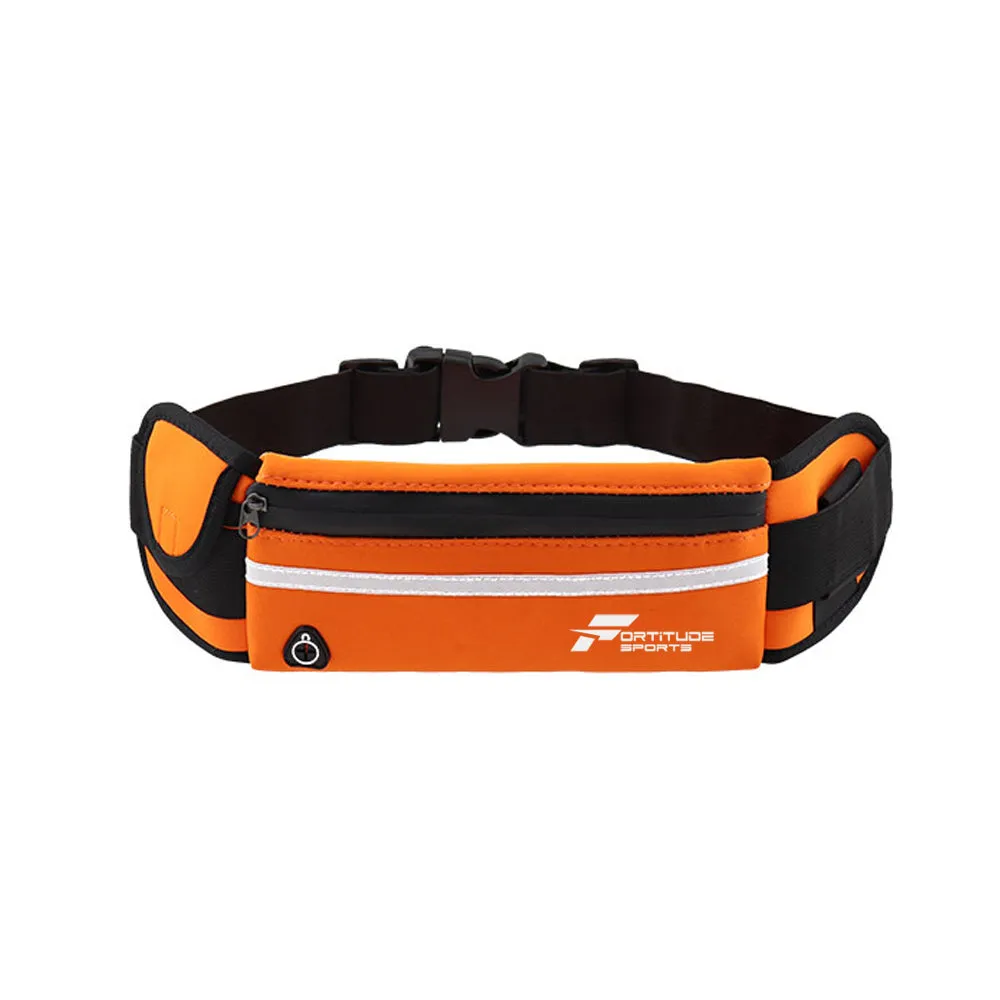 Fortitude Sports Waterproof Running Belt for Phone, Headphones and Water Bottle