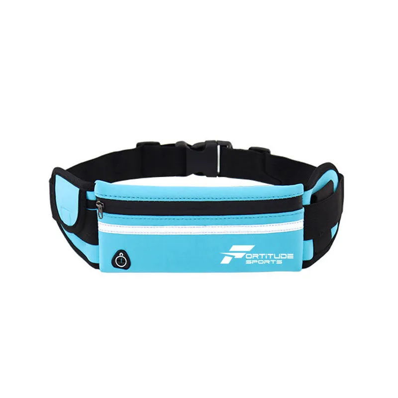 Fortitude Sports Waterproof Running Belt for Phone, Headphones and Water Bottle