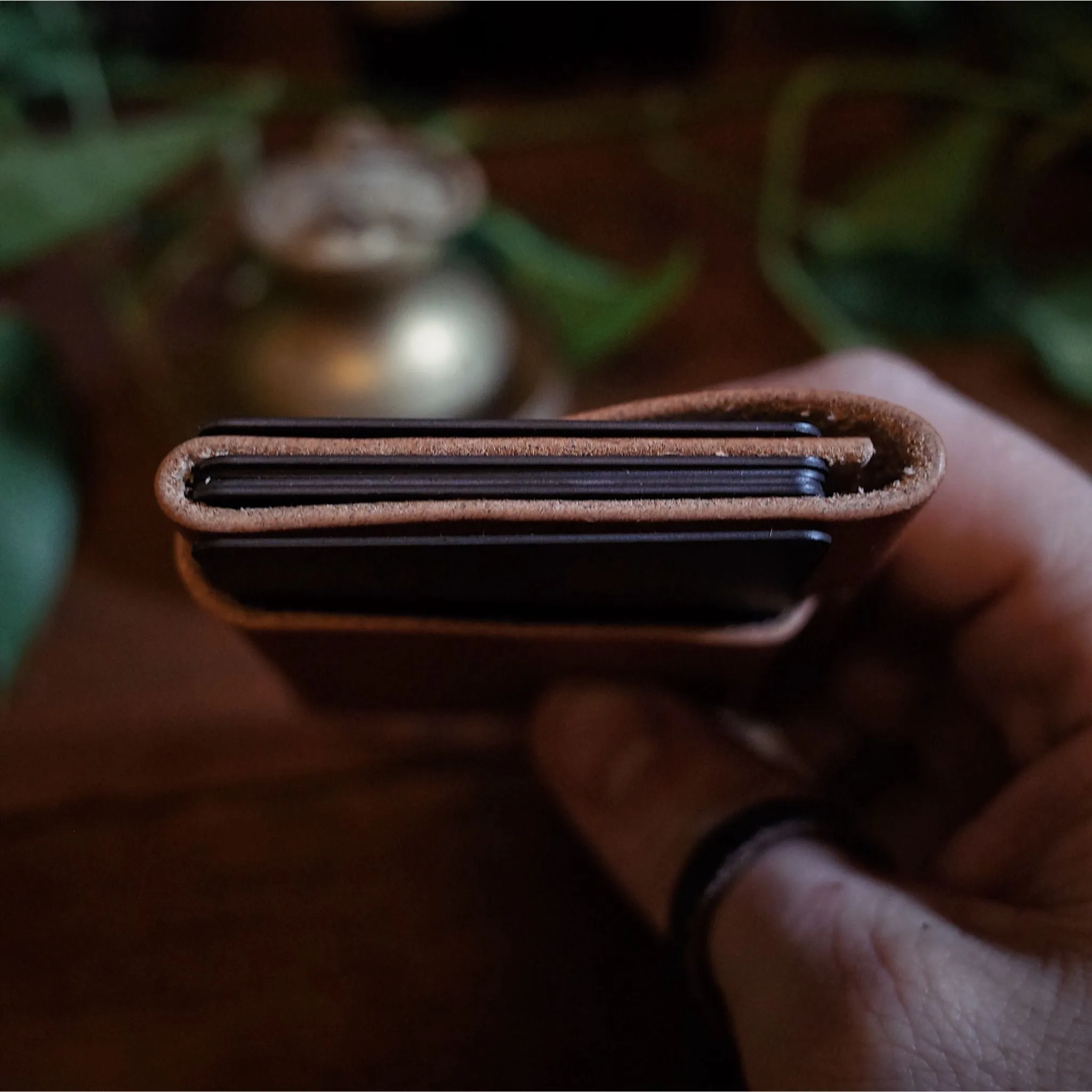 Gaspé Leather Cardholder – Black Edition