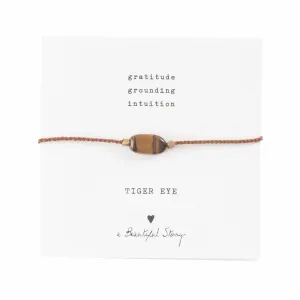 Gemstone card Tiger Eye