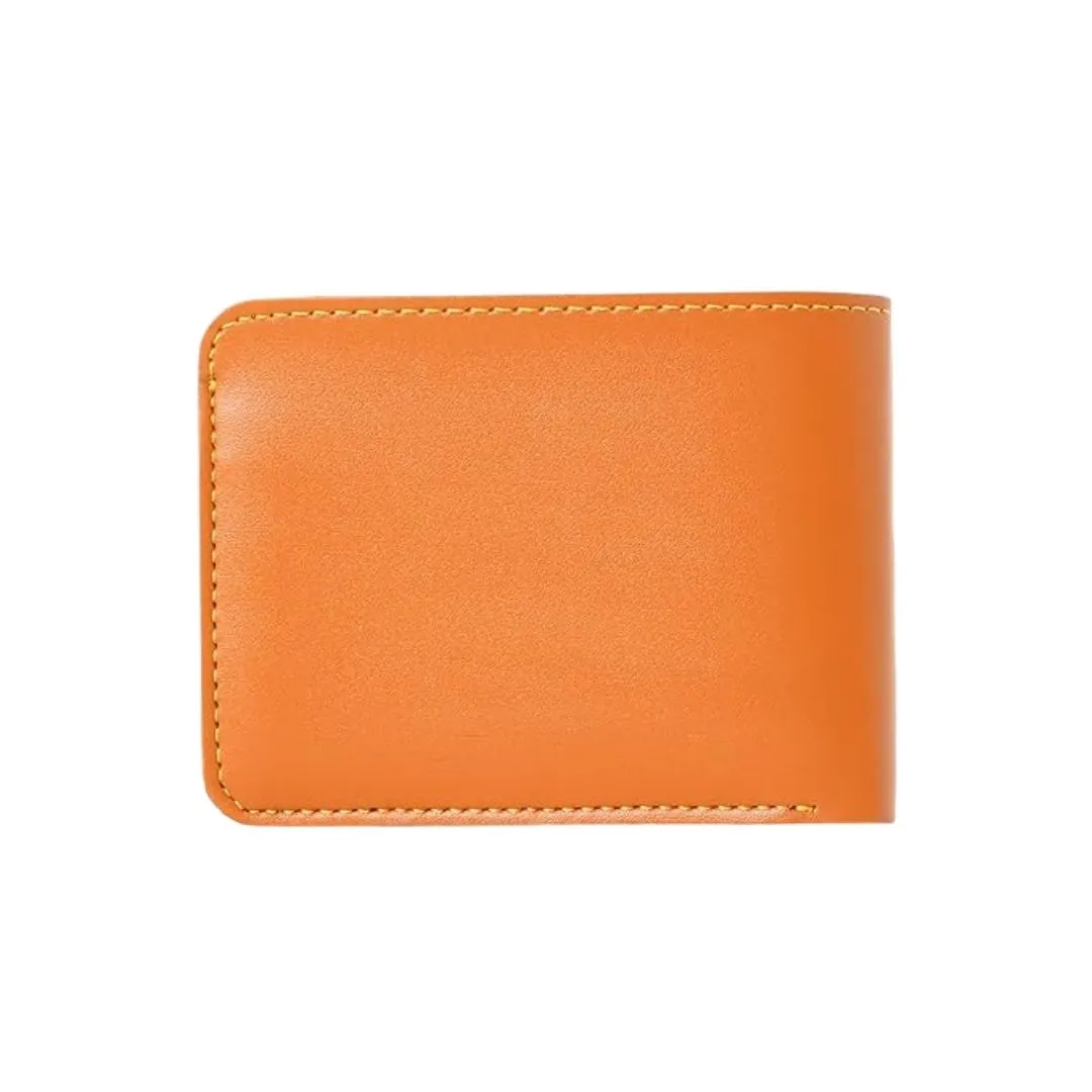 Giftana Classic Personalized Vegan Leather Wallet with CA Charm - Tan