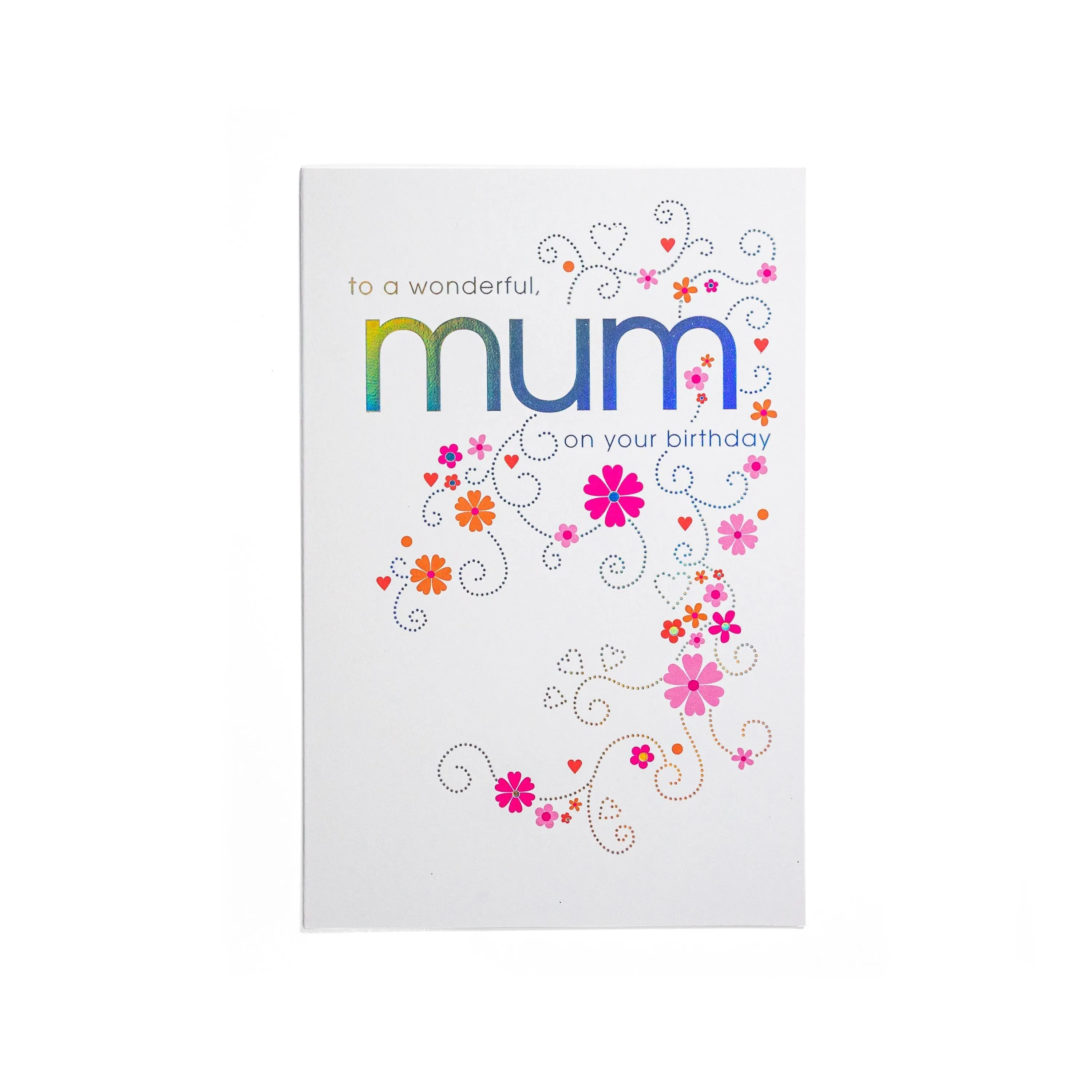 Gorgeous & Bright Floral Mum Birthday Card