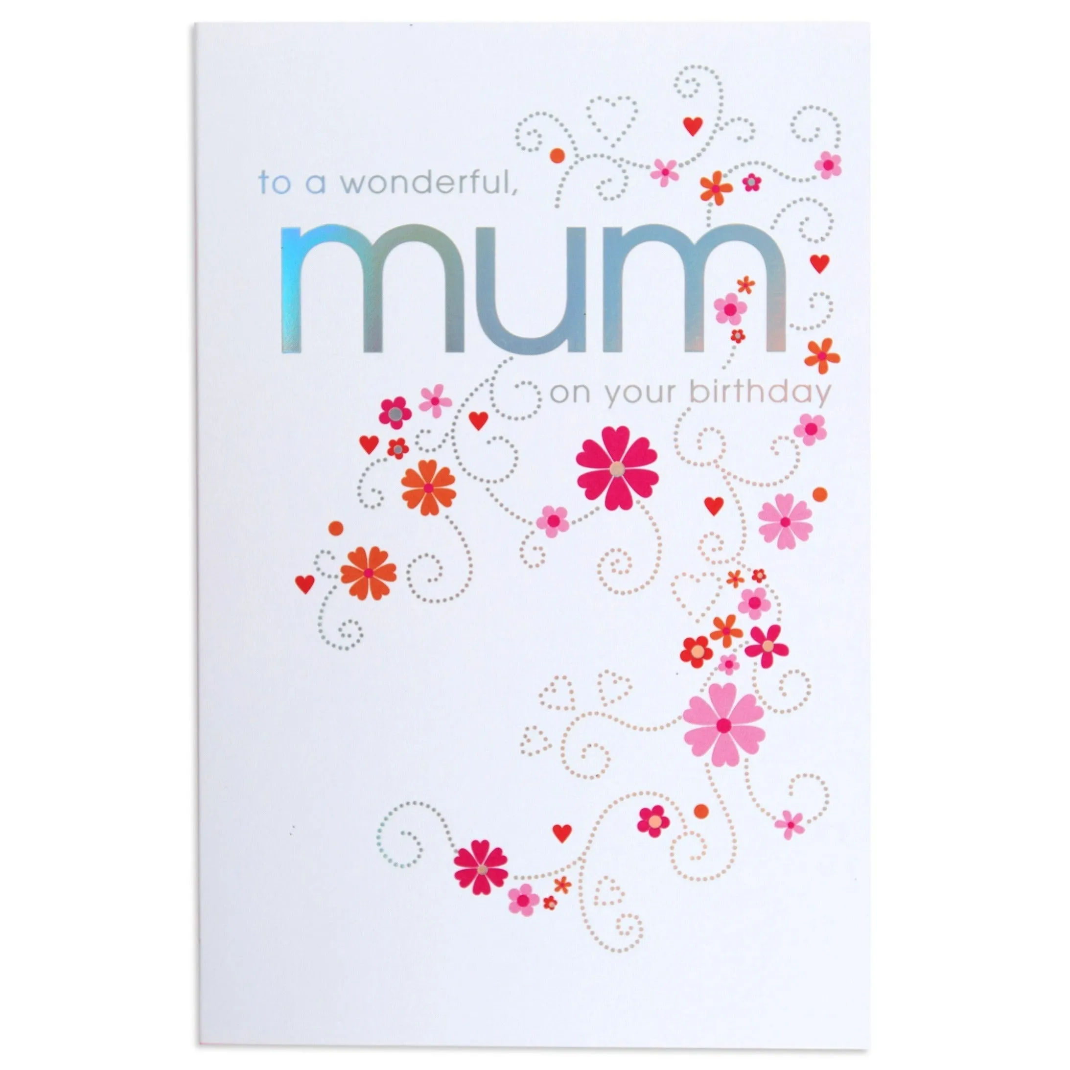 Gorgeous & Bright Floral Mum Birthday Card