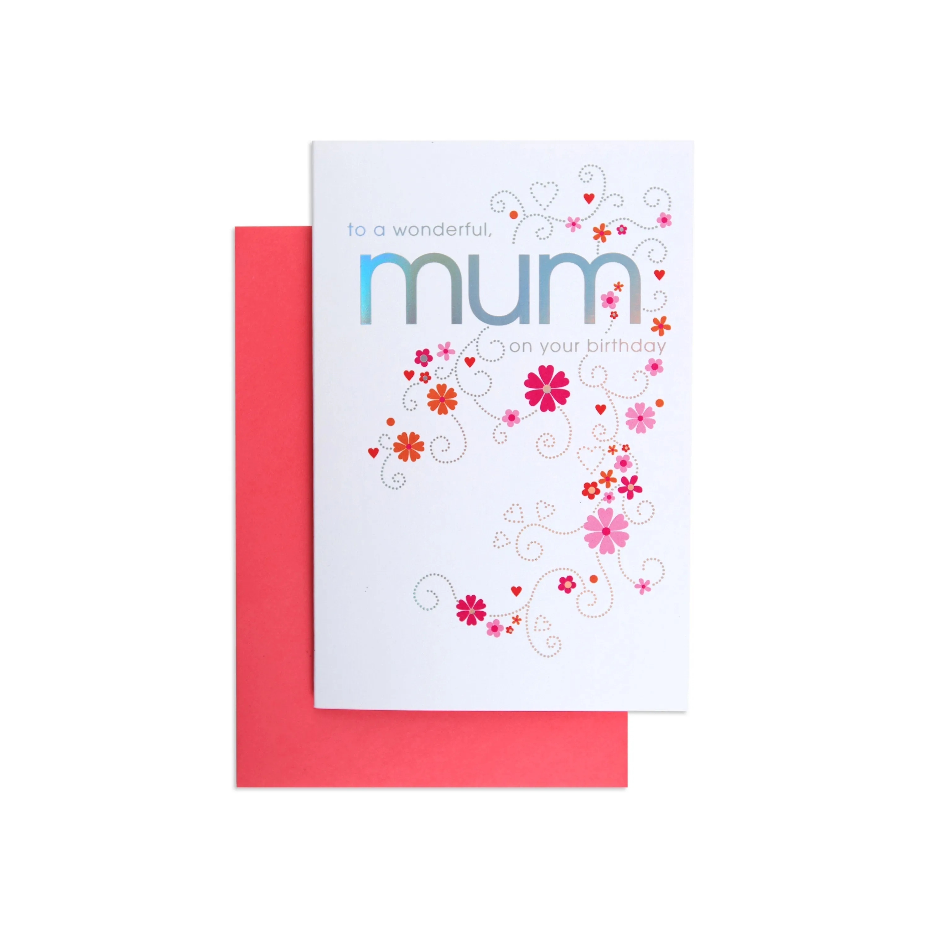 Gorgeous & Bright Floral Mum Birthday Card