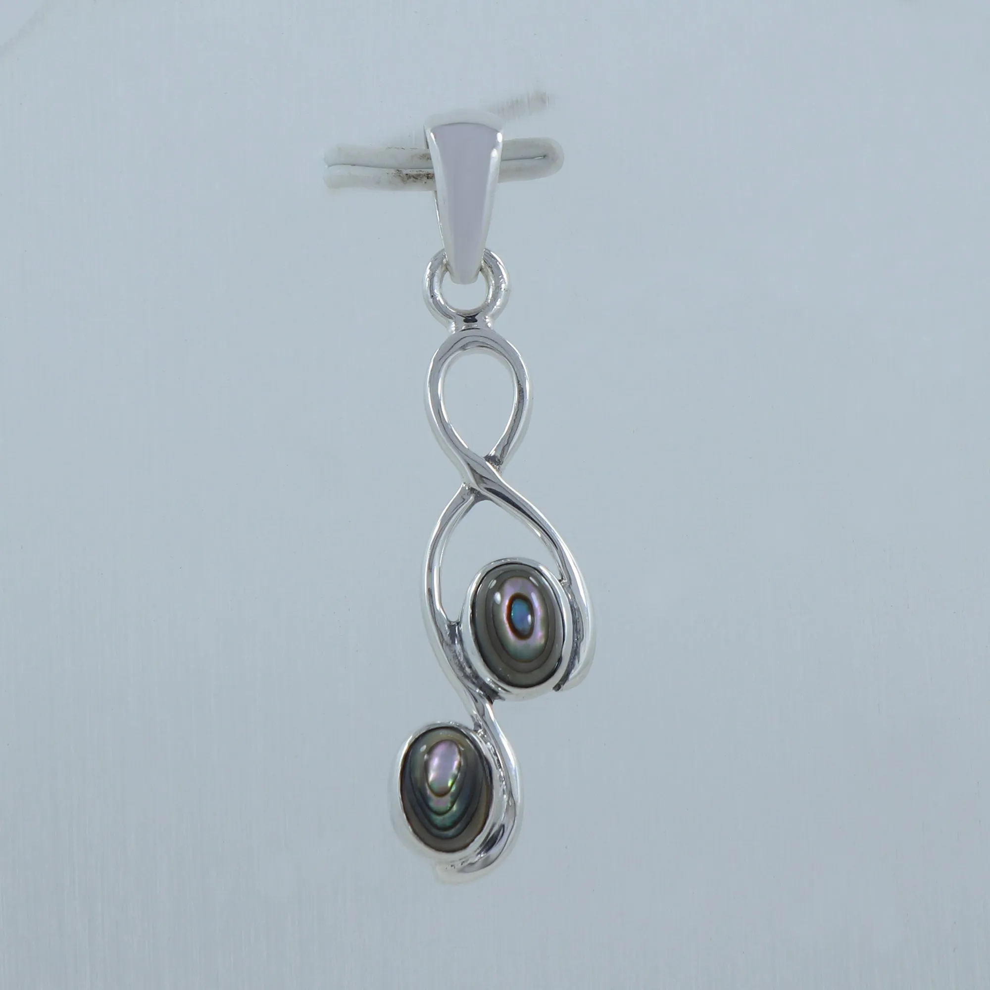 Gorgeous Double Abalone Colorful Pendant