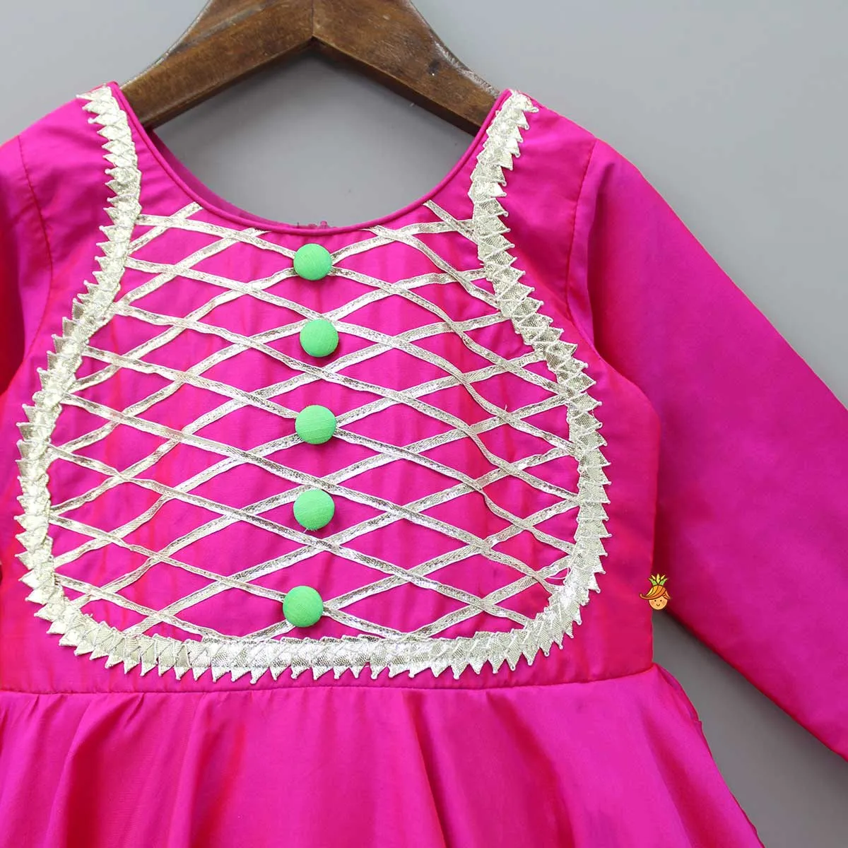 Gorgeous Gota Lace Work Pink Anarkali