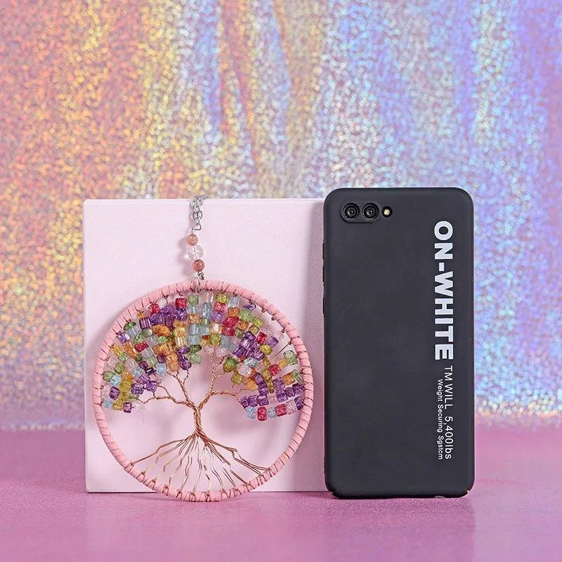 Gorgeous Handmade Crystal Stone Tree Wall Art