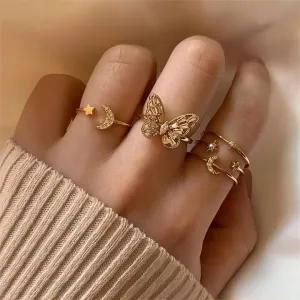 Gorgeous Hollowed-out Butterfly Ring