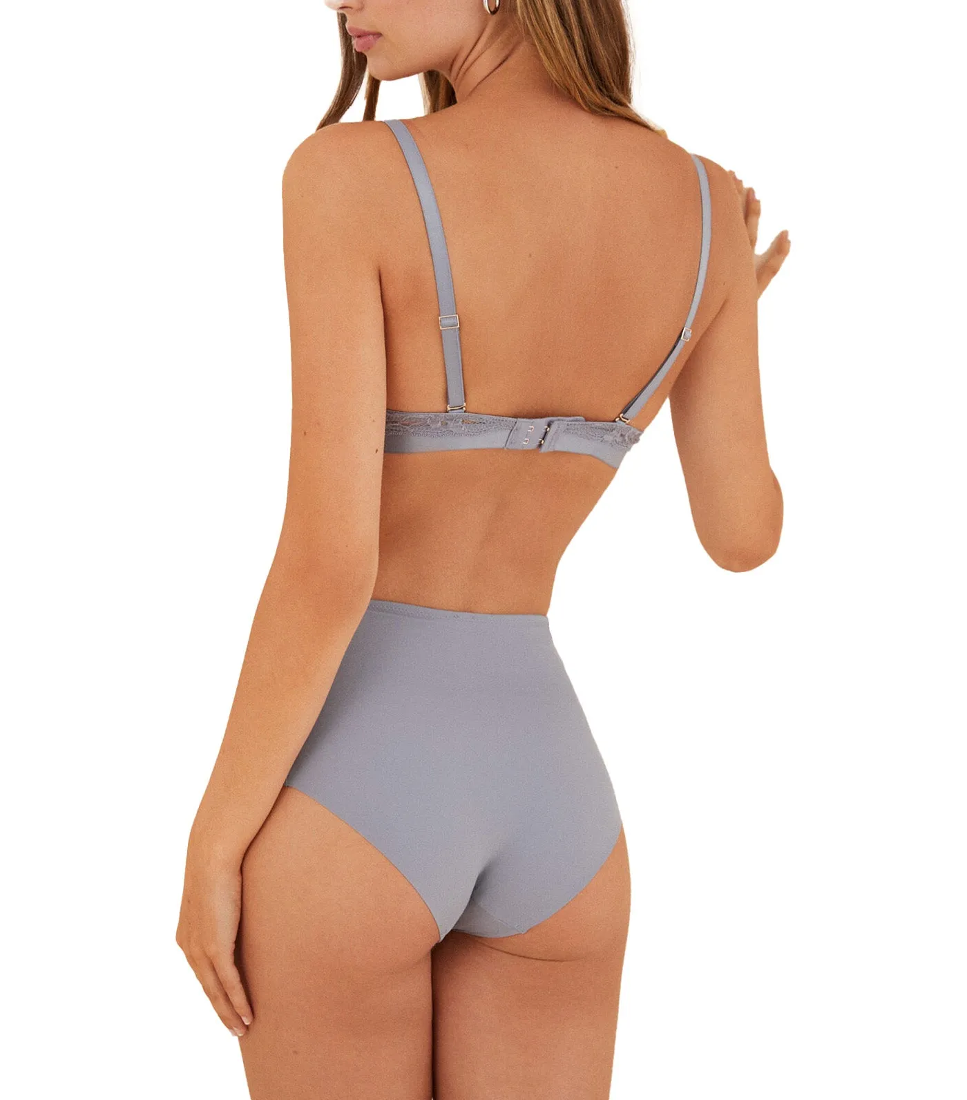 Gorgeous Lace Push-Up Bra Blue